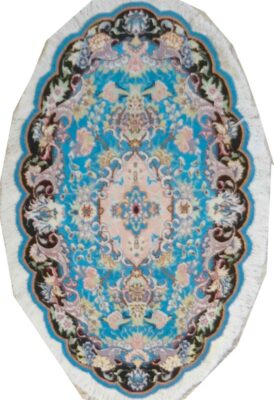 Paar Täbris hellblau oval