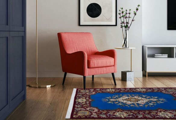 Turquoise carpetTabriz