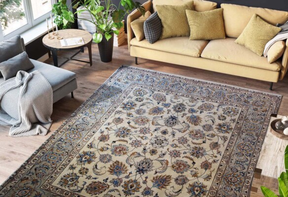 Mashad wool rug