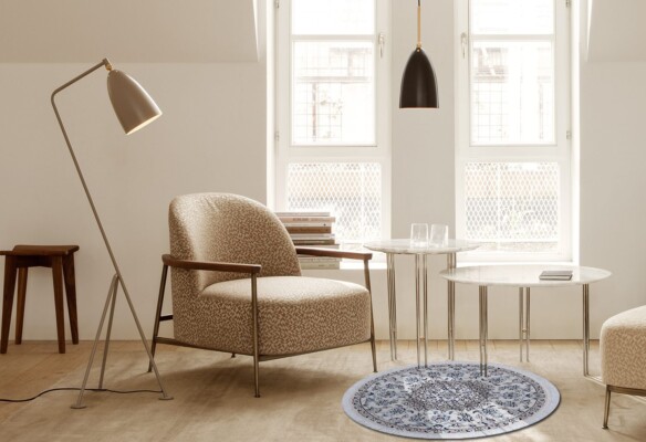 Nain Round Silk Blend Rug