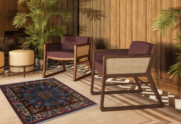 Kerman Square Carpet 100x100cm - 5976 12 Kerman Square Carpet