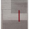 Carpet Home Grey Red 1 Tappeto Home Grey Red