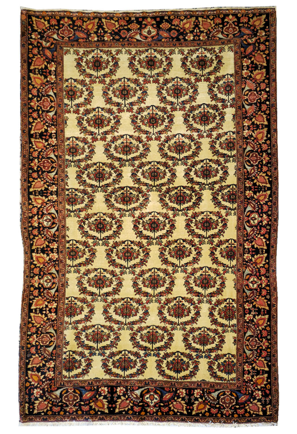 Fine Antique Senneh Rug 203x135 cm - B1775 2 Fine Antique Senneh Rug 203x135 cm - B1775