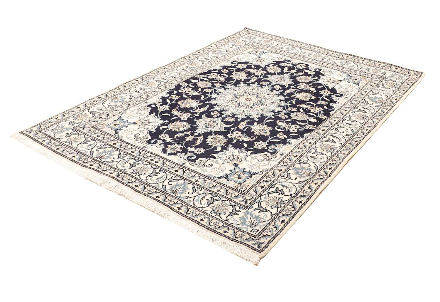 Nain Kashmar Rug 195x145 cm - 480902 3 Nain Kashmar Rug 195x145 cm - 480902 - Image 2
