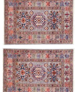 Pair of Kazak Bedside Rugs