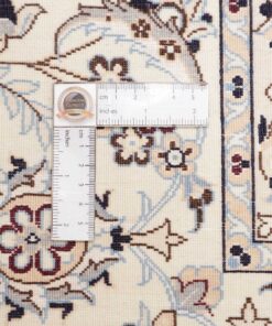 Hand-Knotted Nain 6-Ply Wool and Silk Persian Rug 261x209 Z445536 - Image 13