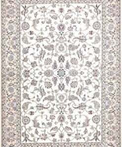 Nain 6-Line Persian Rug 235×160 cm – Hand-Knotted Wool and Silk Z445559