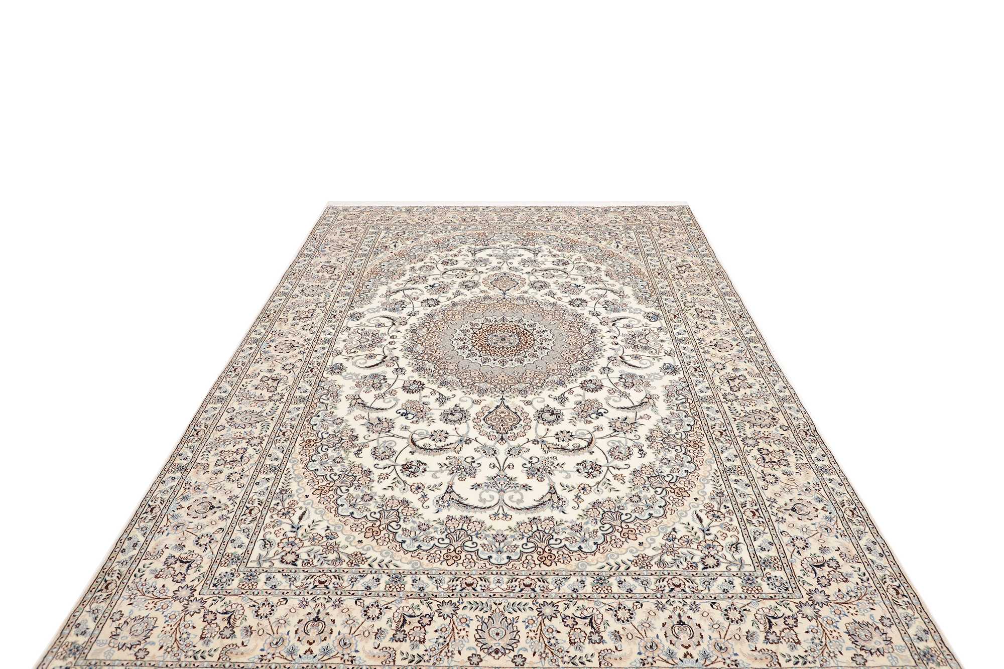 Persian Nain 6-Ply Wool and Silk Rug 317×208 cm Z446351 6 Persian Nain 6-Ply Wool and Silk Rug 317×208 cm Z446351 - Image 4