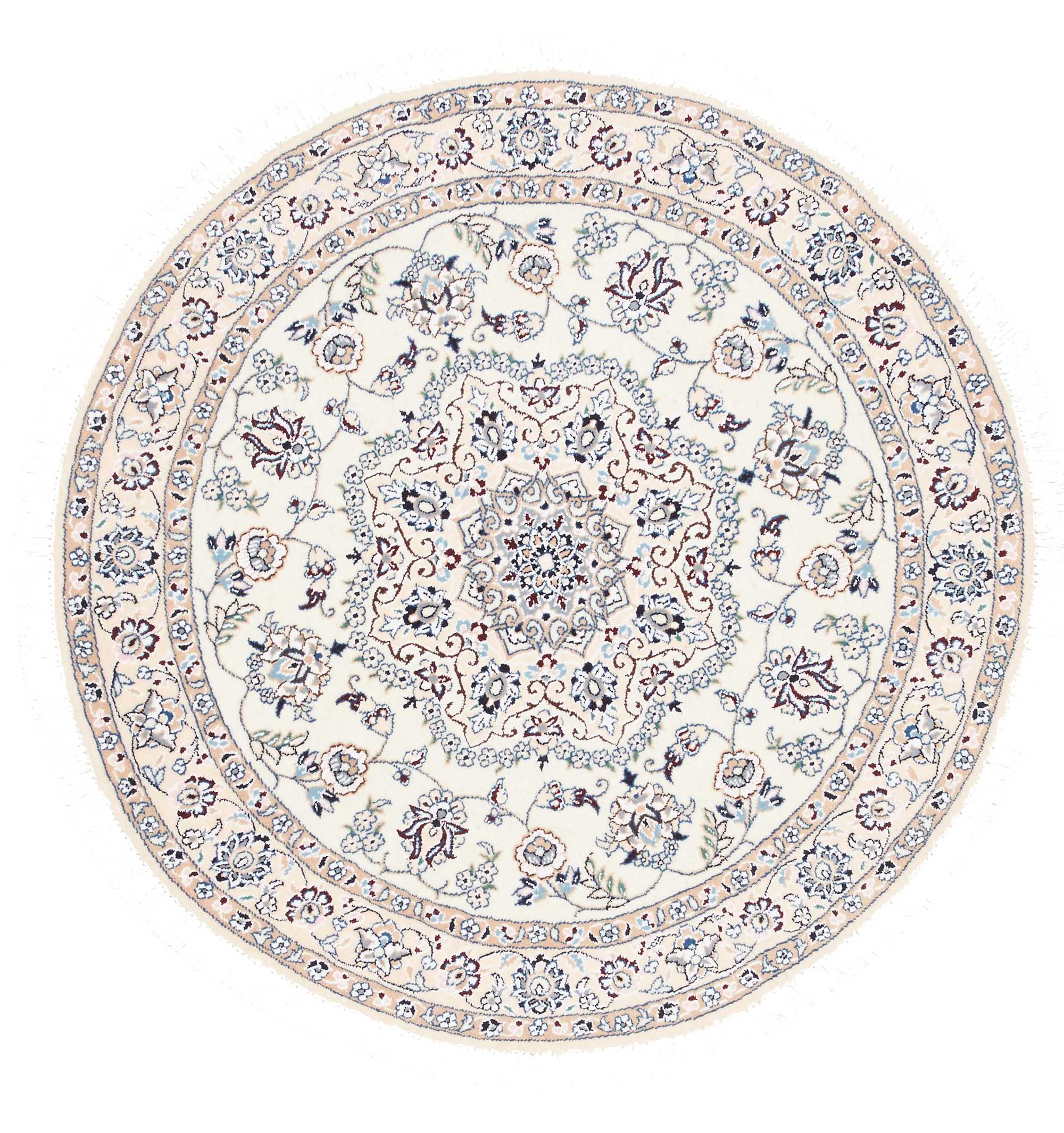 Nain 9 Fili Wool and Silk Round 105x105 Z446781 2 Nain 9 Fili Wool and Silk Round 105x105 Z446781