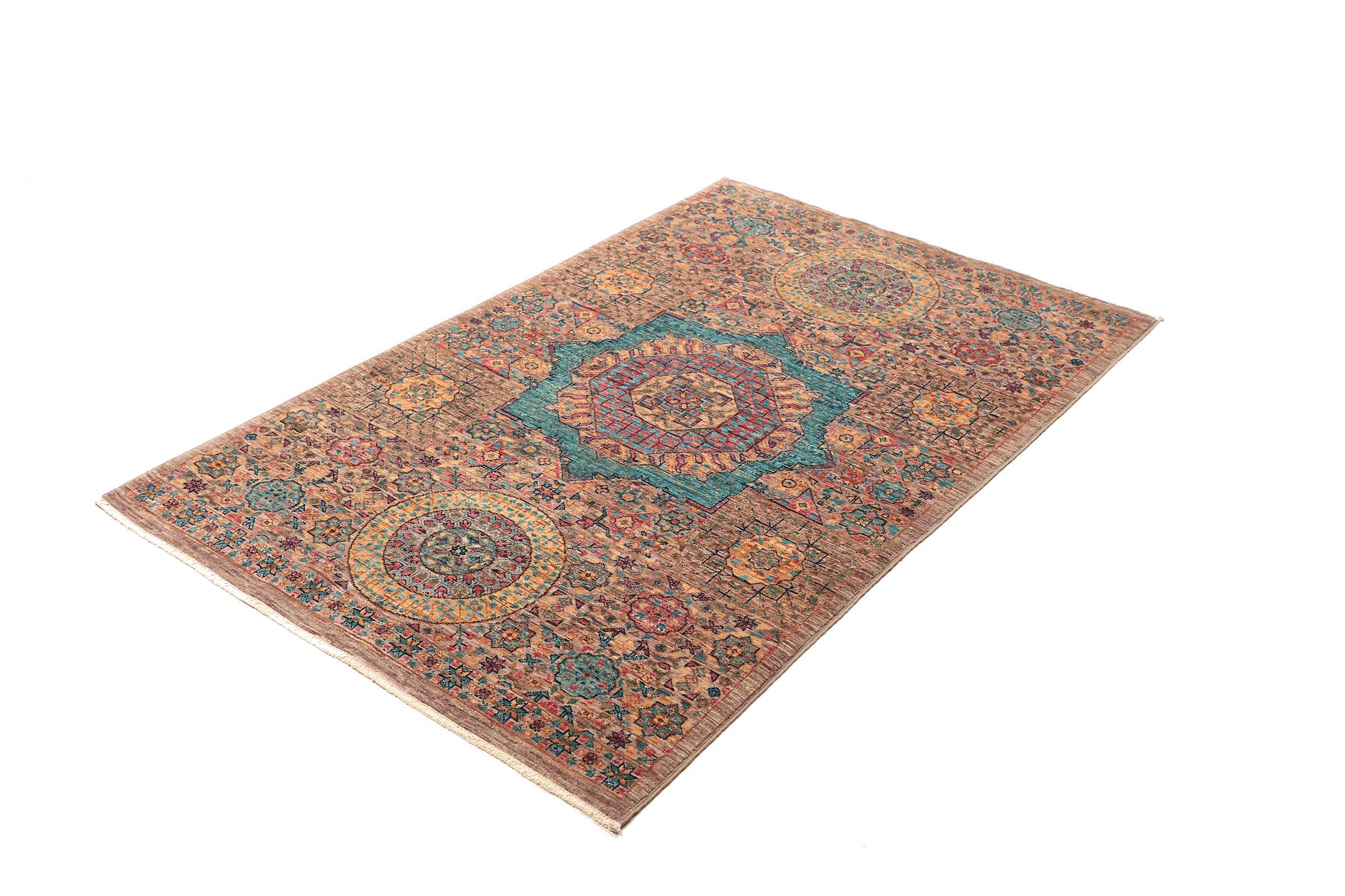 Hand-knotted Mamluk rug 155x99 Z468978 5 Hand-knotted Mamluk rug 155x99 Z468978 - Image 3