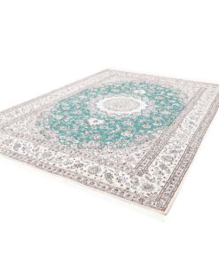 Persian Nain 9 Fili Rug in Wool and Silk 355x248 Z469420 - Image 3