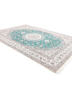 Persian Nain 9 Fili Rug in Wool and Silk 355x248 Z469420 - Image 4