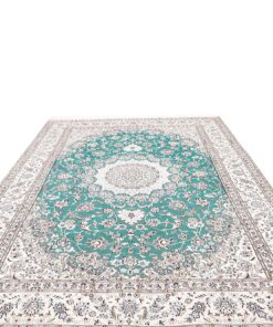 Persian Nain 9 Fili Rug in Wool and Silk 355x248 Z469420 - Image 5
