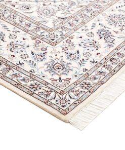 Persian Nain 9 Fili Rug in Wool and Silk 355x248 Z469420 - Image 6