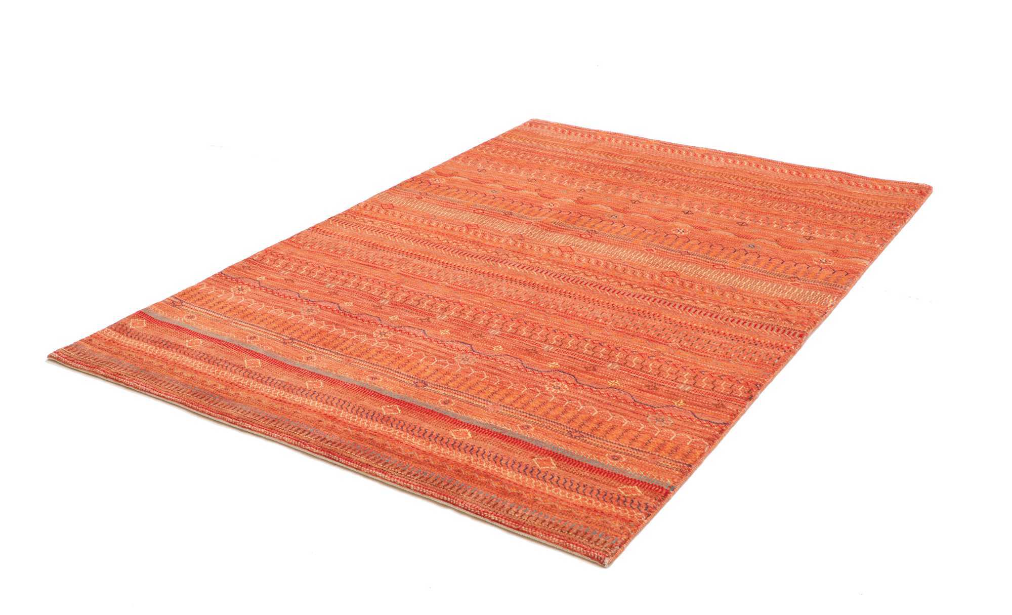 Modern Afghan Hand-Knotted Rug 221x156 Z478855 4 Modern Afghan Hand-Knotted Rug 221x156 Z478855 - Image 3