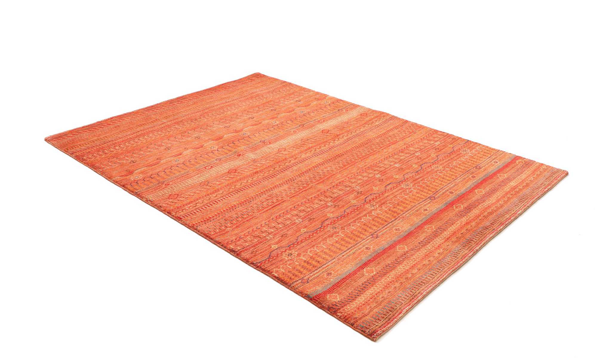Modern Afghan Hand-Knotted Rug 221x156 Z478855 5 Modern Afghan Hand-Knotted Rug 221x156 Z478855 - Image 4