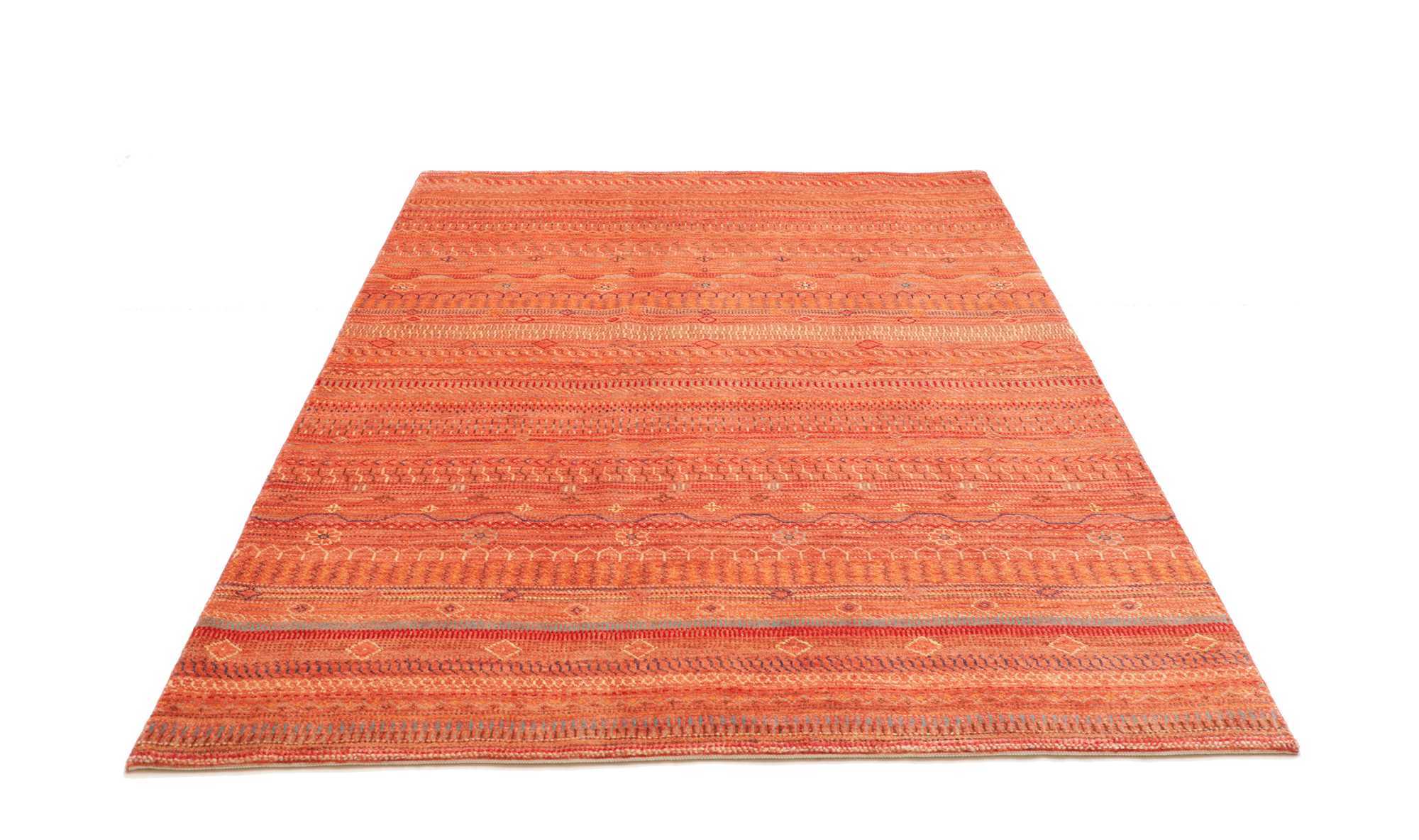 Modern Afghan Hand-Knotted Rug 221x156 Z478855 6 Modern Afghan Hand-Knotted Rug 221x156 Z478855 - Image 5