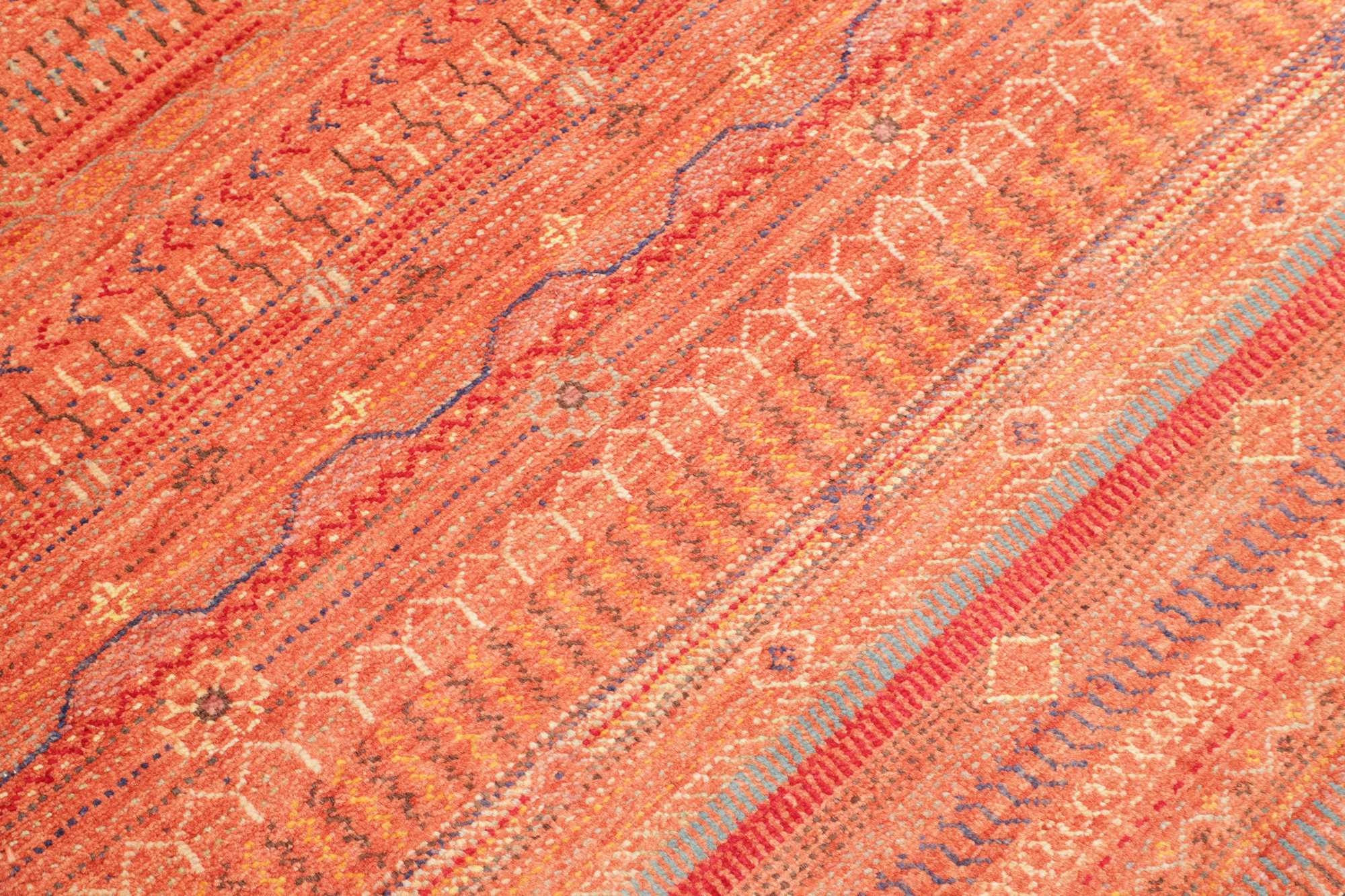 Modern Afghan Hand-Knotted Rug 221x156 Z478855 8 Modern Afghan Hand-Knotted Rug 221x156 Z478855 - Image 7