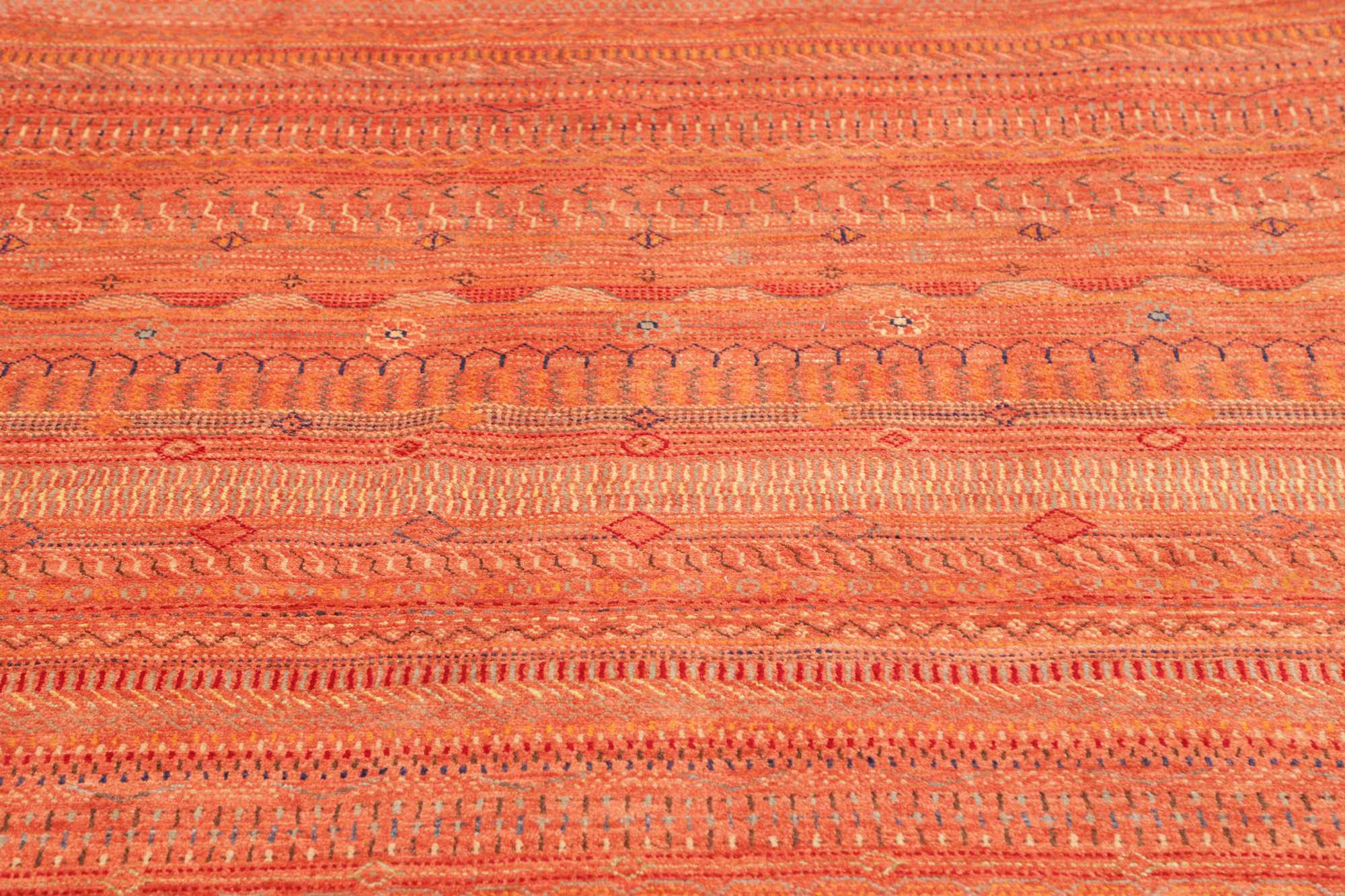 Modern Afghan Hand-Knotted Rug 221x156 Z478855 10 Modern Afghan Hand-Knotted Rug 221x156 Z478855 - Image 9