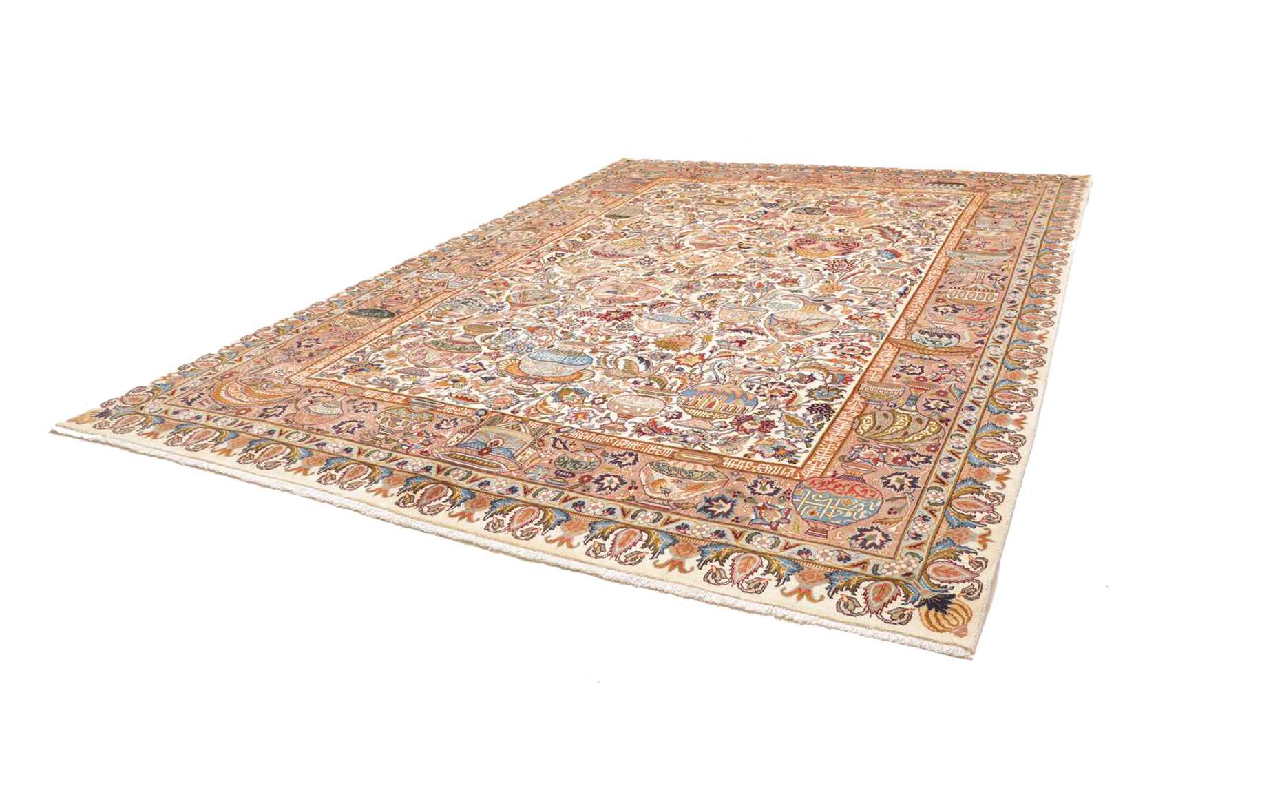 KASHMAR rug archaeological motif 394x303 Z481318 - Image 3