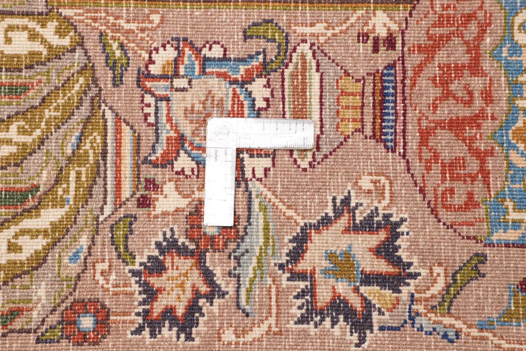KASHMAR rug archaeological motif 394x303 Z481318 - Image 12