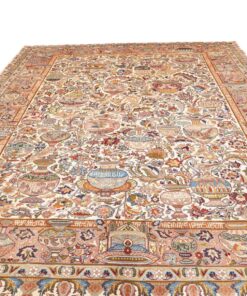KASHMAR rug archaeological motif 394x303 Z481318 - Image 5
