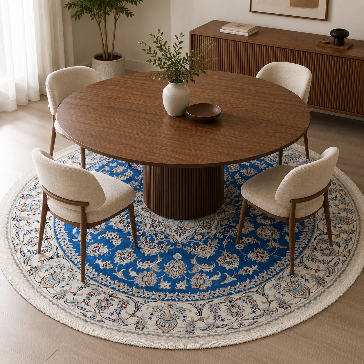 NAIN KASHMAR Rug 205x192 Z481132 3 NAIN KASHMAR Rug 205x192 Z481132 - Image 2