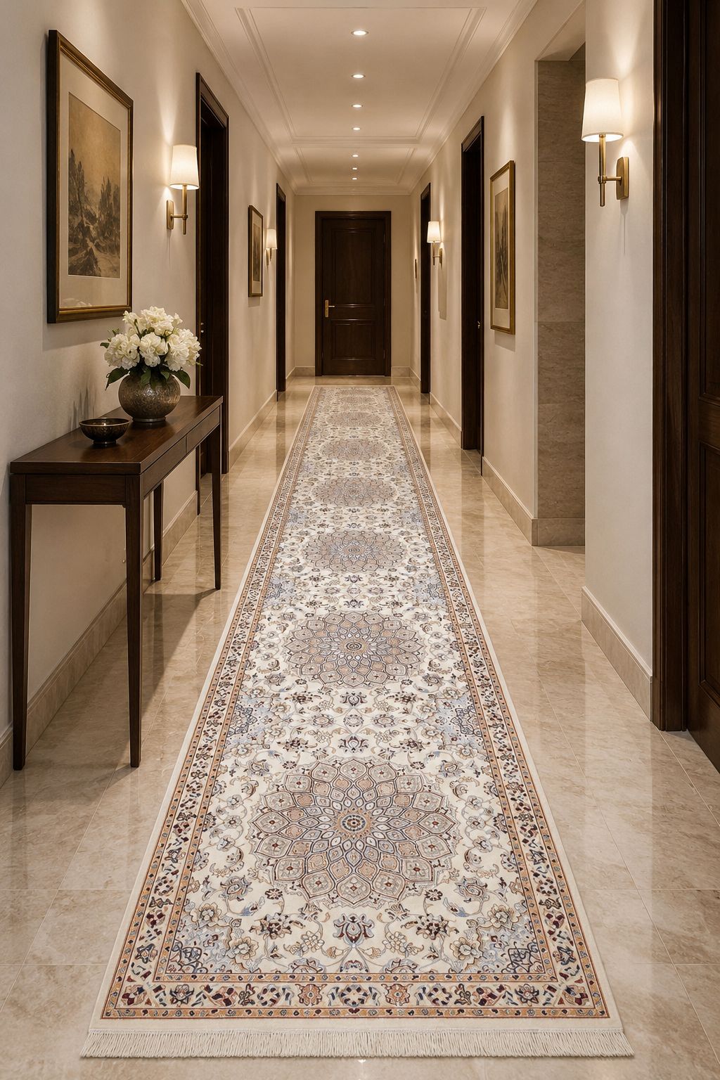 Nain 6-Ply Persian Runner 445×83 cm Hand-Knotted Z470214 4 Nain 6-Ply Persian Runner 445×83 cm Hand-Knotted Z470214 - Image 2